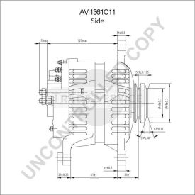 AVI1361C11 Prestolite alternator