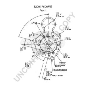 M0017600ME Prestolite starter motor