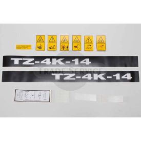 TZ-4K-14 label (small) set